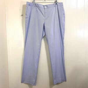 RALPH LAUREN WOMENS PANTS, EDITA, SLIM LEG, COTTON PIN STRIPE SIZE 16W